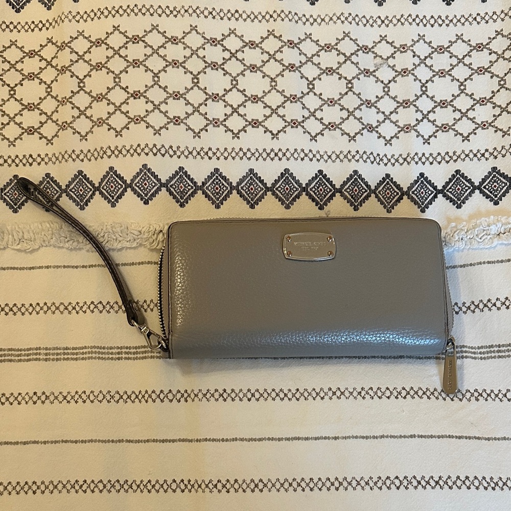 Michael Kors Grey Leather Wallet